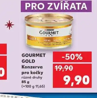 Kaufland Gourmet gold konzervy pro kočky nabídka