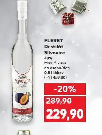 Kaufland Fleret destilát slivovice nabídka