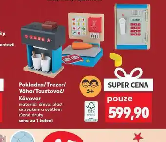 Pokladna / trezor / váha / toustovač / kávovar