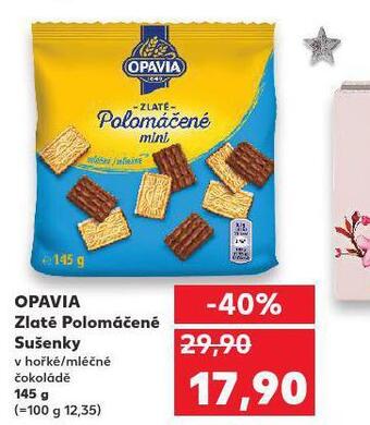 Kaufland Opavia zlaté polomáčené sušenky nabídka