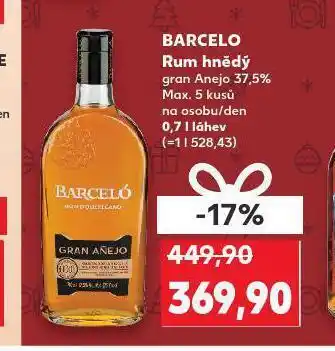 Kaufland Barcelo rum hnědý nabídka