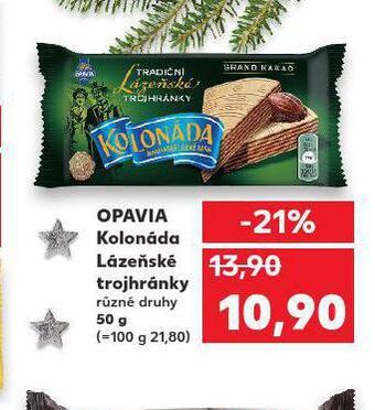 Kaufland Opavia kolonáda lázeňské trojhránky nabídka
