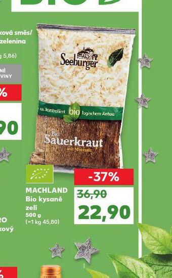 Kaufland Machland bio kysané zelí nabídka