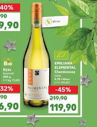 Kaufland Emiliana elemetal chardonnay nabídka