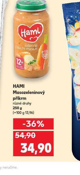 Kaufland Hami masozeleninový příkrm nabídka