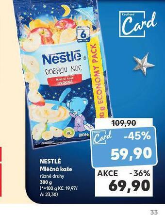 Kaufland Nestlé mléčná kaše nabídka