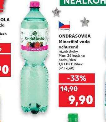 Kaufland Ondrášovka ochucená nabídka