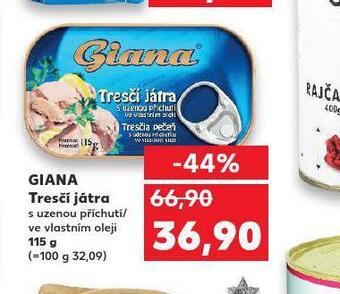 Kaufland Giana tresčí játra nabídka