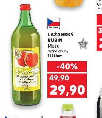 Kaufland Lažanský rubín mošt nabídka
