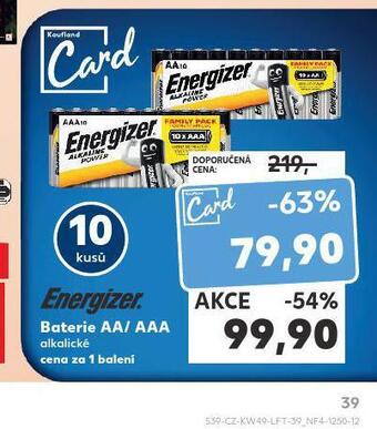 Kaufland Baterie energizer nabídka