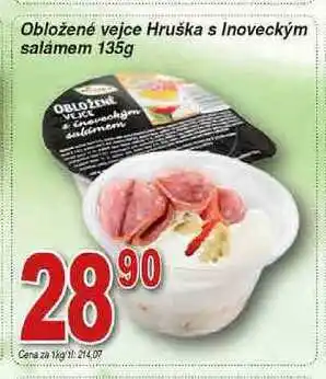 Hruška Hruška obložené vejce s inoveckým salámem 135g nabídka