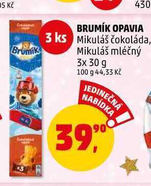 Penny Market Brumík opavia, 3x 30 g nabídka
