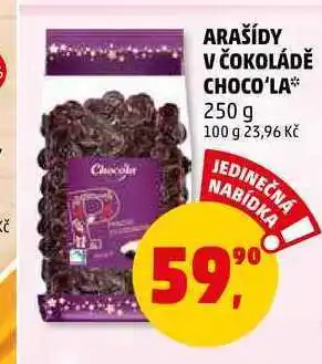Penny Market Arašídy v čokoládě choco'la, 250 g nabídka