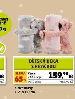 Penny Market Dětská deka s hračkou nabídka