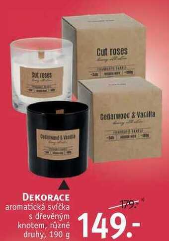 Rossmann Dekorace aromatická svíčka, 190 g nabídka
