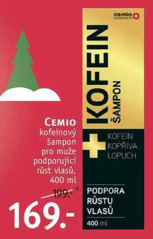 Rossmann Cemio kofeinový šampon pro muže, 400 ml nabídka