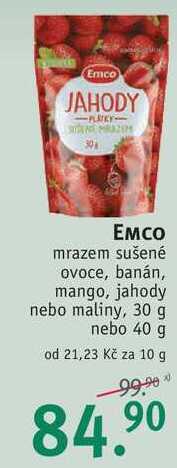 Rossmann Емсо mrazem sušené ovoce, 30 g nebo 40 g nabídka