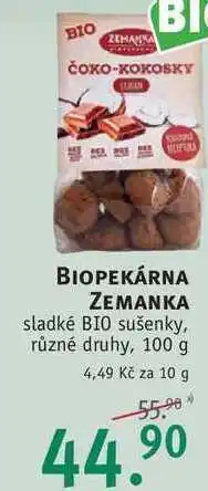 Rossmann Biopekárna zemanka sladké bio sušenky, 100 g nabídka