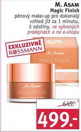 Rossmann M. asam magic finish pěnový make-up nabídka