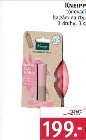 Rossmann Kneipp tónovací balzám na rty, 3 g nabídka