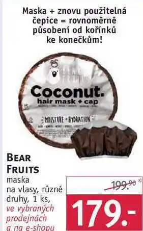 Rossmann Bear fruits maska na vlasy nabídka