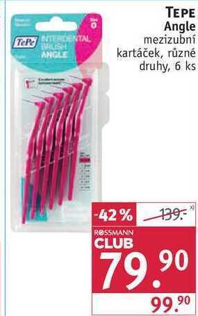 Rossmann Tepe angle mezizubní kartáček, 6 ks nabídka
