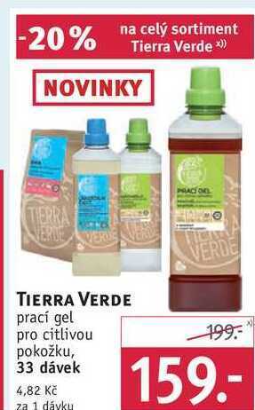 Rossmann Tierra verde prací gel, 33 dávek nabídka