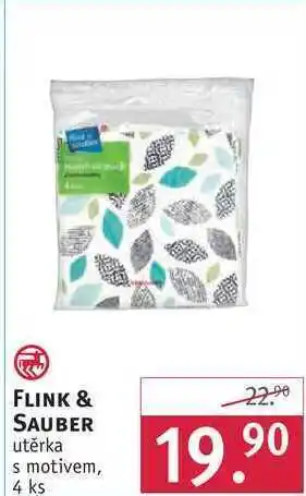 Rossmann Flink & sauber utěrka s motivem, 4 ks nabídka