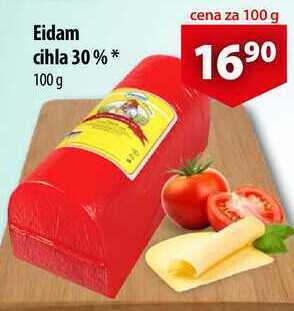 CBA Eidam cihla 30 %, 100 g nabídka