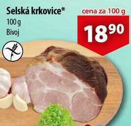 CBA Selská krkovice, 100 g nabídka