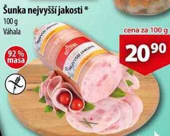 CBA Šunka nejvyšší jakosti, 100 g nabídka