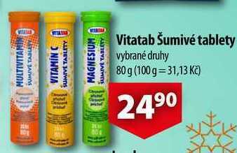 CBA Vitatab šumivé tablety, 80 g nabídka