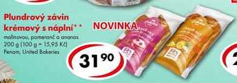 CBA Plundrový závin krémový s náplní, 200 g nabídka