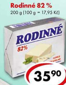 CBA Rodinné 82 %, 200 g nabídka