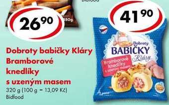CBA Dobroty babičky kláry bramborové knedlíky s uzeným masem, 320 g nabídka