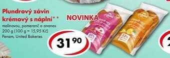 CBA Plundrový závin krémový s náplní, 200 g nabídka