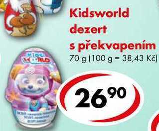CBA Kidsworld dezert s překvapením, 70 g nabídka