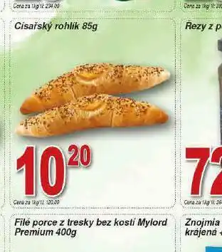 Lidl Císařský rohlík nabídka