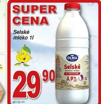 Lidl Selské mléko nabídka
