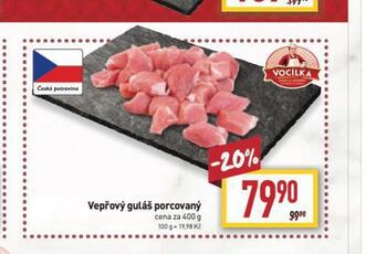 Billa Vepřový guláš porcovaný nabídka