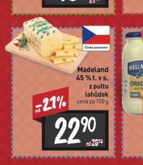 Billa Madeland 45% nabídka