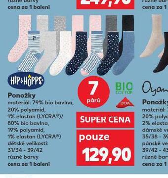 Kaufland Ponožky nabídka