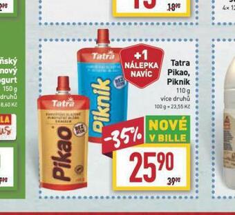 Billa Tatra pikao, piknik nabídka