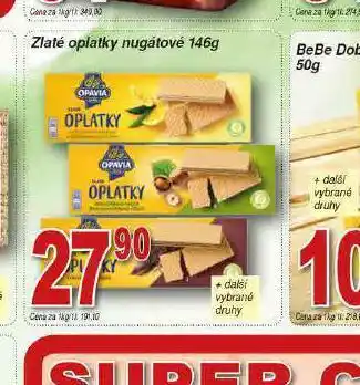 Lidl Zlaté oplatky nugátové nabídka
