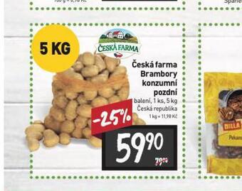 Billa Brambory konzumní pozdní nabídka