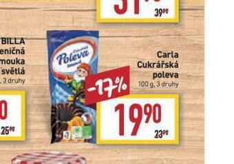 Carla cukrářská poleva