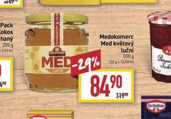 Billa Medokomerc med květový luční nabídka