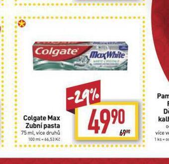 Billa Colgate max zubní pasta nabídka