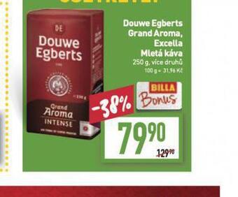 Billa Douwe egberts grand aroma a excella nabídka