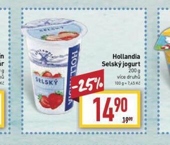 Billa Hollandia selský jogurt nabídka